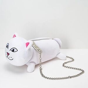 RIPNDIP Lord Nermal White Plush Carrying Bag